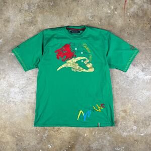 Vintage Coogi T-Shirt Men’s 2XL Kelly Green Graphic Embroidered Hip Hop Y2K